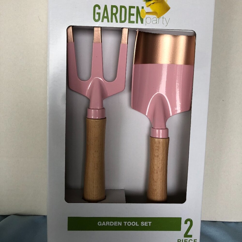 NEW Garden Party PINK W COPPER TONE Garden Tool Set INCL SHOVEL #G5